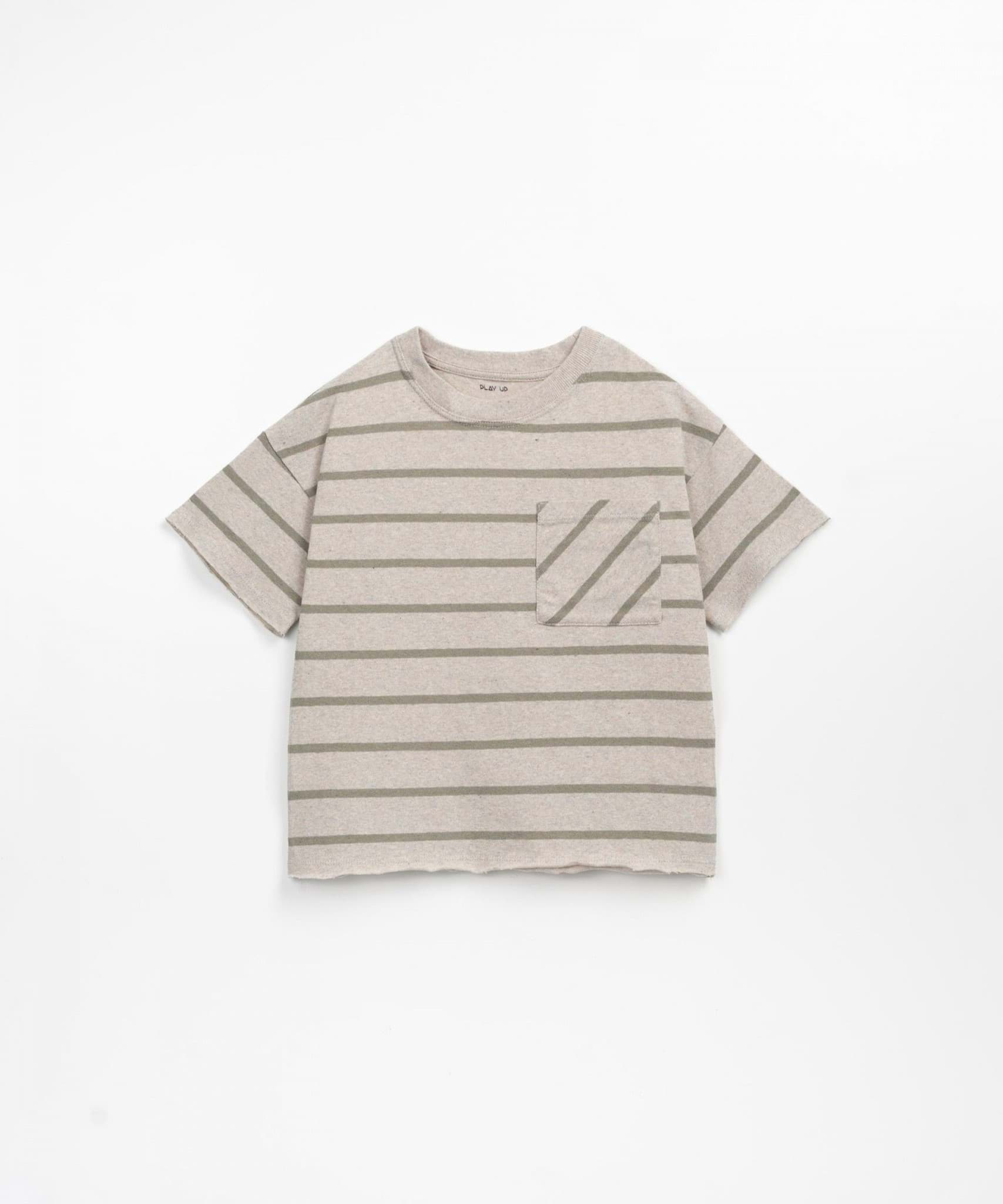 صورة Striped T-shirt - Fiber
