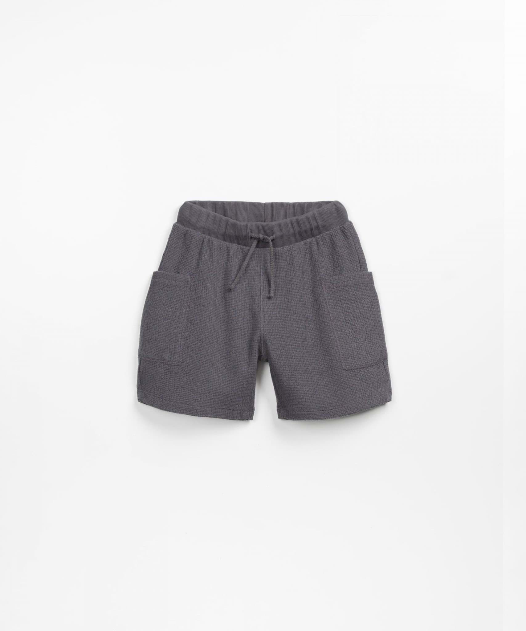 صورة Shorts in mixture of cotton and modal - Gray
