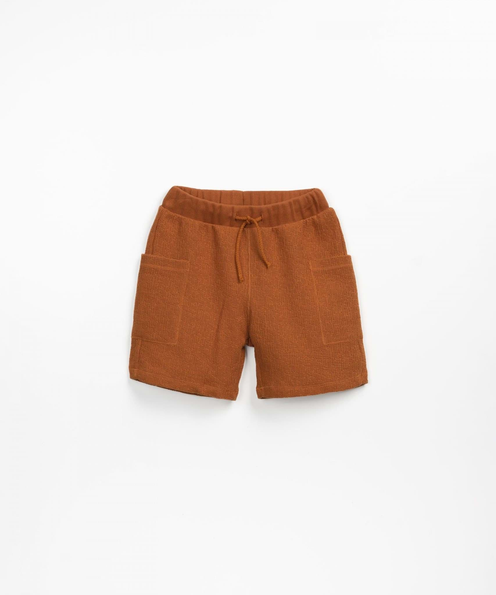 صورة Shorts in mixture of cotton and modal - Orange
